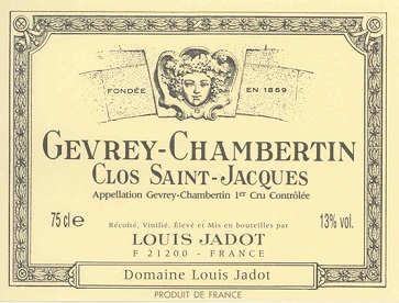 Louis Jadot Gevrey Chambertin 1er Clos St Jacques 2007 Cote de Nuits Burgundy 1500ml/Btl 3/case