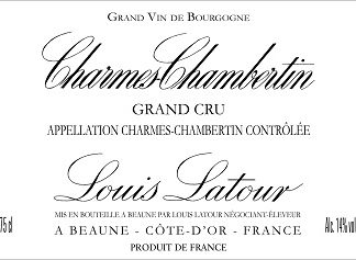 Louis Latour Charmes Chambertin Grand Cru 2008 Cote de Nuits Burgundy 750ml/Btl  12/case