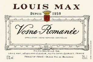 Louis Max Vosne Romanee 2014 Cote de Nuits Burgundy 750ml/Btl  12/case