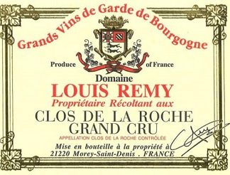 Louis Remy Clos de la Roche Grand Cru 2005 Cote de Nuits Burgundy 750ml/Btl  6/case