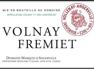 Marquis d'Angerville Volnay 1er Fremiets 2008 750ml/Btl  12/case