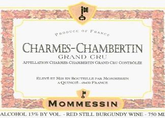Mommessin Charmes Chambertin Grand Cru  (Torn Label) 1990 Cote de Nuits Burgundy 750ml/Btl  12/case