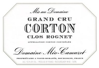Meo Camuzet Corton Clos Rognet Grand Cru 2007 Cote de Beaune Burgundy 750ml/Btl  6/case