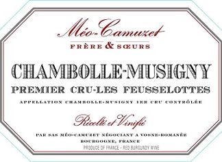 Meo Camuzet Frere et Soeurs Chambolle Musigny 1er Feusselottes 2018 Cote de Nuits Burgundy 750ml/Btl  6/case