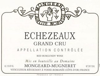 Mongeard Mugneret Echezeaux Grand Cru 1996 Cote de Nuits Burgundy 750ml/Btl  12/case