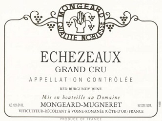 Mongeard Mugneret Echezeaux Grand Cru 1996 Cote de Nuits Burgundy 750ml/Btl 12/case