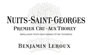 Benjamin Leroux Nuits St Georges 1er Thorey 2012 750ml/Btl 6/case