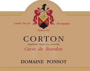 Domain Ponsot Corton Grand Cru Cuvee du Bourdon 2010 Cote de Beaune Burgundy 750ml/Btl  12/case