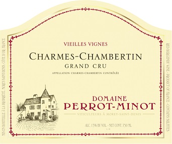 Perrot Minot Charmes Chambertin Grand Cru (Stained Label) 1973 Cote de Nuits Burgundy 750ml/Btl 12/case