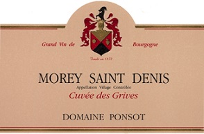 Domain Ponsot Morey St Denis Cuvee des Grives 2003 Cote de Nuits Burgundy 1500ml/Btl  3/case
