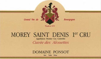 Domain Ponsot Morey St Denis 1er Cru Cuvee des Alouetes 2008 Cote de Nuits Burgundy 750ml/Btl 6/case