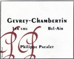 Philippe Pacalet Gevrey Chambertin 1er Bel Air 2009 Cote de Nuits Burgundy 750ml/Btl 6/case