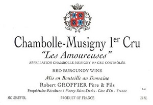 Robert Groffier Chambolle Musigny 1er Amoureuses 2002 Cote de Nuits Burgundy 750ml/Btl 6/case