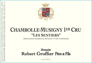 Robert Groffier Chambolle Musigny 1er Sentiers (Stained Label) 1997 750ml/Btl 12/case