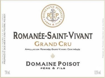 Poisot Pere et Fils Romanee St Vivant Grand Cru 2014 Cote de Nuits Burgundy 1500ml/Btl 6/case