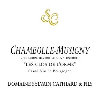 Sylvain Cathiard Chambolle Musigny Clos des L'Orme 2010 Cote de Nuits Burgundy 750ml/Btl 6/case
