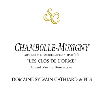 Sylvain Cathiard Chambolle Musigny Clos des L'Orme 2010 Cote de Nuits Burgundy 750ml/Btl 6/case