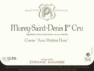 Stephane Magnien Morey St Denis 1er Cru Cuvee Aux Petites Noix 2010 Cote de Nuits Burgundy 750ml/Btl 12/case