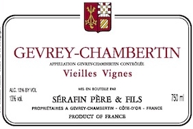 Serafin Pere et Fils Gevrey Chambertin VV 2014 Cote de Nuits Burgundy 750ml/Btl 12/case
