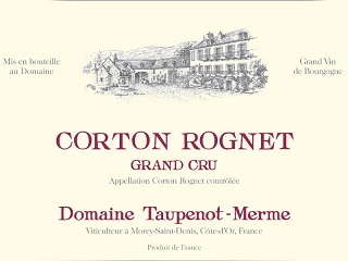 Taupenot Merme Corton Rognet Grand Cru 2013 Cote de Beaune Burgundy 750ml/Btl 12/case