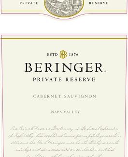 Beringer Private Reserve Cabernet Sauvignon 1995 Napa Valley California 750ml/Btl  12/case