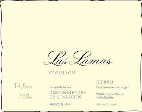 Descendientes de J. Palacios Las Lamas 2018 Bierzo Castilla y Leon 750ml/Btl 6/case