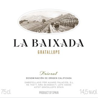 Alvaro Palacios La Baixada 2018 Catalonia Catalonia 750ml/Btl  6/case