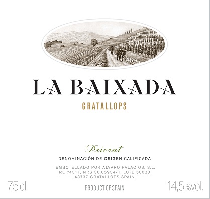 Alvaro Palacios La Baixada 2018 Catalonia Catalonia 750ml/Btl 6/case