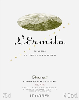 Alvaro Palacios L'Ermita Velles Vinyes 2017 Priorat Catalonia 750ml/Btl 6/case