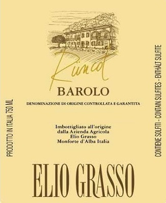 Elio Grasso Runcot Barolo 2001 Barolo Piedmont 750ml/Btl 6/case