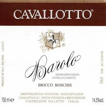 Cavallotto Barolo Bricco Boschis 2010 Barolo Piedmont 750ml/Btl 12/case
