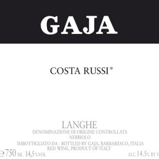 Gaja Costa Russi 2001 Barbaresco Piedmont 750ml/Btl 6/case