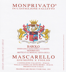 Giuseppe Mascarello e Figlio Barolo Monprivato 2004 Barolo Piedmont 750ml/Btl 6/case