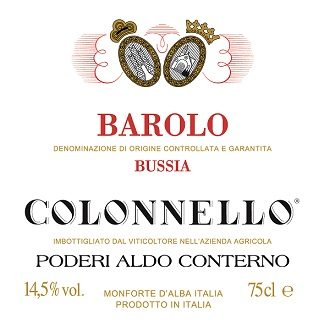 Poderi Aldo Conterno Barolo Colonnello 1993 Barolo Piedmont 750ml/Btl 6/case