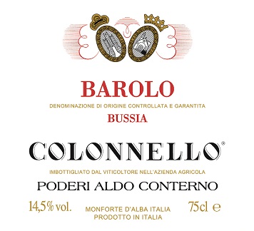 Poderi Aldo Conterno Barolo Colonnello 1993 Barolo Piedmont 750ml/Btl 6/case