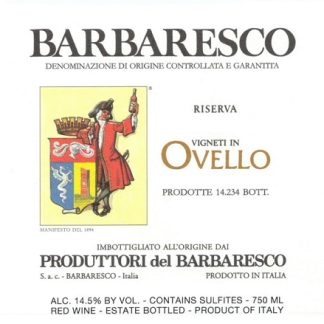 Produttori del Barbaresco Barbaresco Ovello Riserva 2009 Barbaresco Piedmont 1500ml/Btl