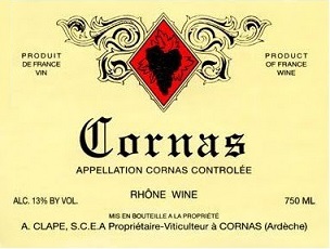 Auguste Clape Cornas 2010 Cornas Rhone - Red 750ml/Btl  12/case