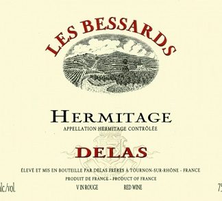 Delas Freres Hermitage Les Bessards (Torn Label) 1996 Hermitage Rhone - Red 750ml/Btl  6/case
