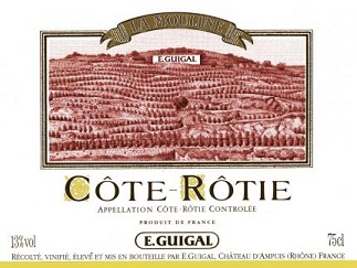 E. Guigal Cote Rotie La Mouline 2009 Cote Rotie Rhone 750ml/Btl  6/case
