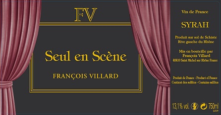 Francois Villard Seul en Scene Syrah 2011 IGP Collines Rhodaniennes Rhone - Red 750ml/Btl 12/case