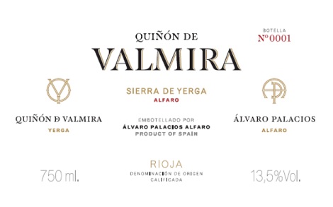Alvaro Palacios Quinon de Valmira 2018 Rioja Rioja 750ml/Btl 6/case