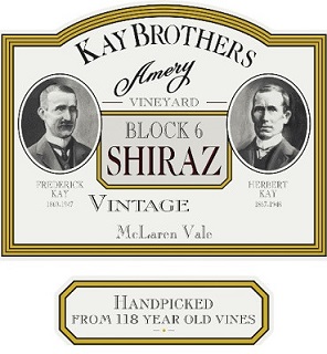 Kay Brothers Amery Vineyards Block 6 Shiraz 2002 McLaren Vale South Australia 750ml/Btl  6/case