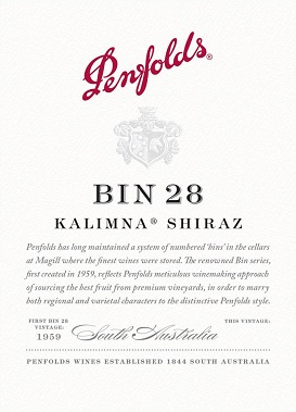 Penfolds Bin 28 Kalimna Shiraz 2016 South Australia South Australia 750ml/Btl 6/case