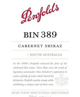 Penfolds Bin 389 Cabernet Shiraz 2016 South Australia South Australia 750ml/Btl  6/case
