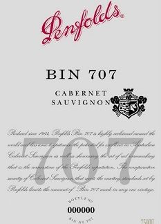 Penfolds Bin 707 Cabernet Sauvignon 1996 South Australia South Australia 1500ml/Btl