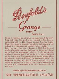 Penfolds Grange 1999 South Australia South Australia 750ml/Btl 6/case