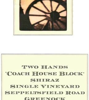 Two Hands Wines Coach House Block Single Vineyard Shiraz 2006 Barossa Valley South Australia 750ml/Btl 6/case
