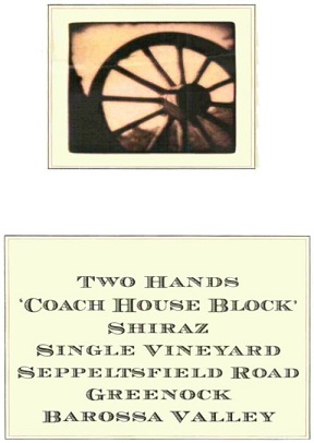 Two Hands Wines Coach House Block Single Vineyard Shiraz 2006 Barossa Valley South Australia 750ml/Btl 6/case