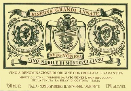 Avignonesi Vino Santo di Montepulciano 1993 Tuscany 375ml/Btl 12/case