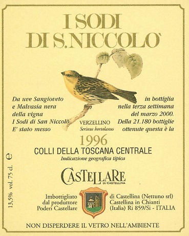 Castellare di Castellina I Sodi di San Niccolo 1993 1500ml/Btl 6/case